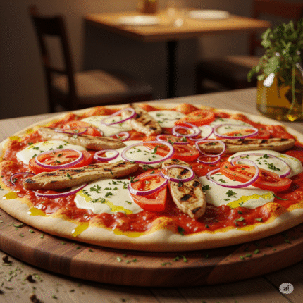 Pizza Germania (leicht scharf)